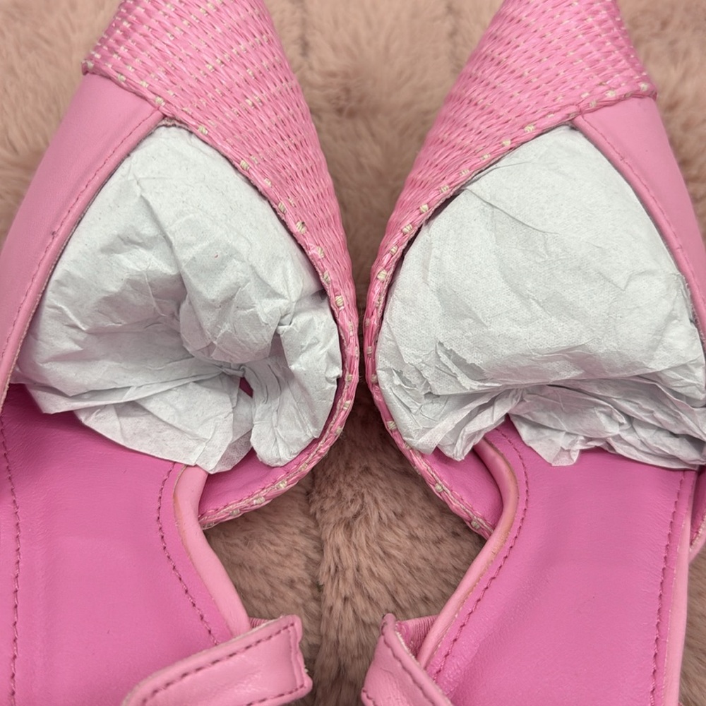 NWOT • 🩷 • Size 7 • Pink Summer Heels - Picture 12 of 14